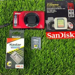 Nikon Coolpix S8100 12.1MP Digital Camera Bundle with Battery, Charger, and 16GB